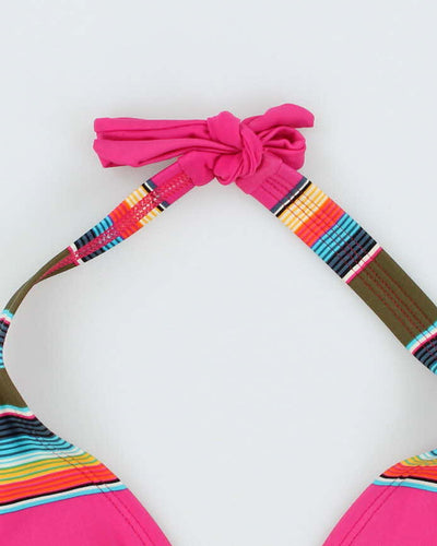 Vintage Y2k 00s Patagonia Stripe Bikini Top - S