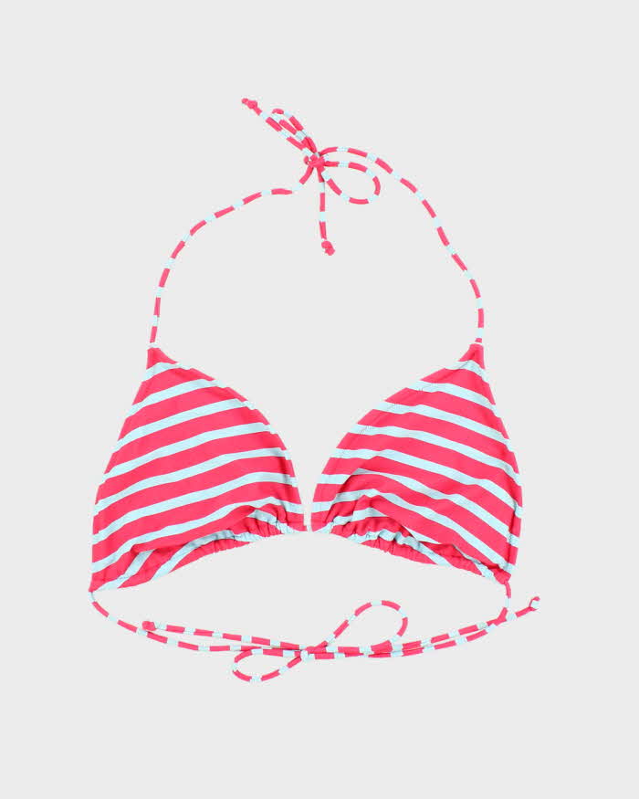 Vintage Y2k 00s Stripe Bikini Top - XL