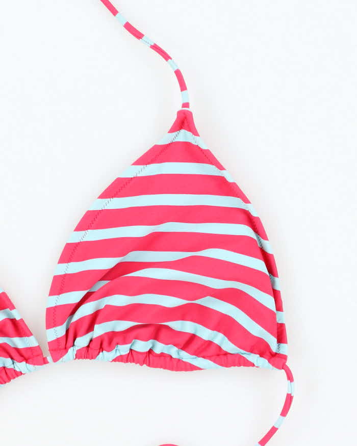 Vintage Y2k 00s Stripe Bikini Top - XL