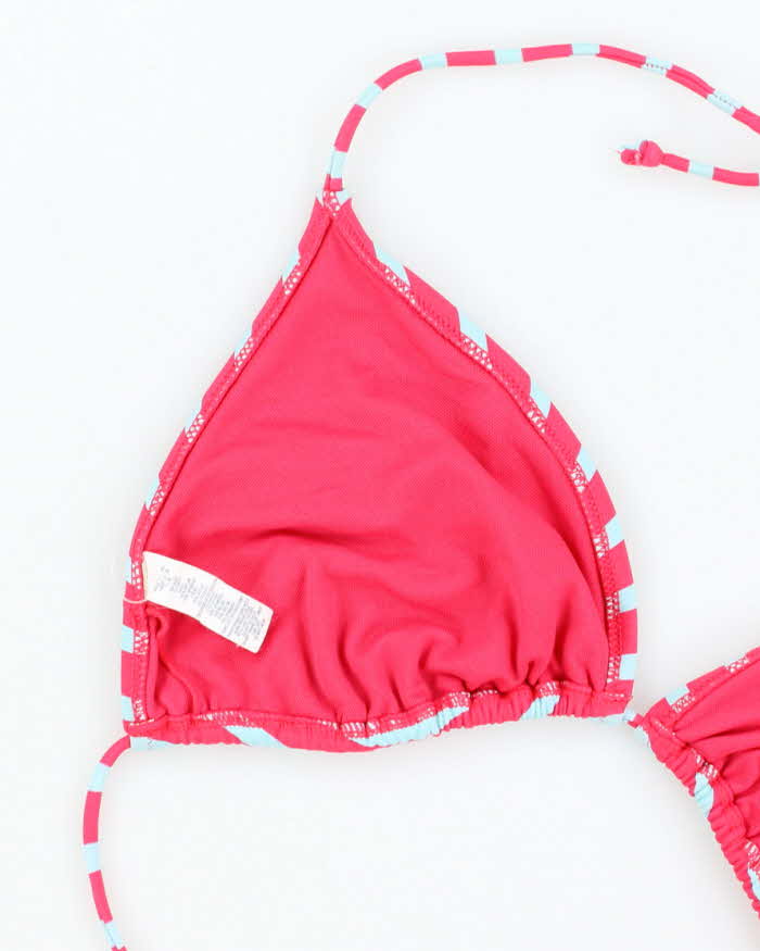 Vintage Y2k 00s Stripe Bikini Top - XL