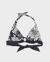 Vintage Y2k 00s Floral Beaded Bikini Top - M