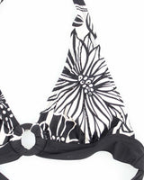 Vintage Y2k 00s Floral Beaded Bikini Top - M