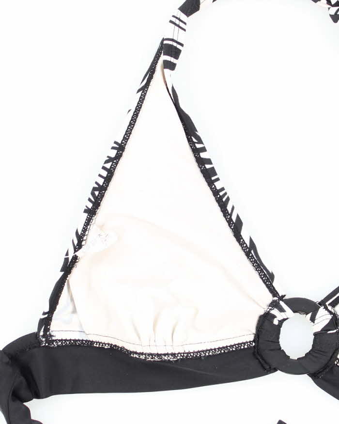 Vintage Y2k 00s Floral Beaded Bikini Top - M