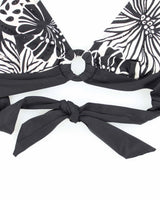 Vintage Y2k 00s Floral Beaded Bikini Top - M