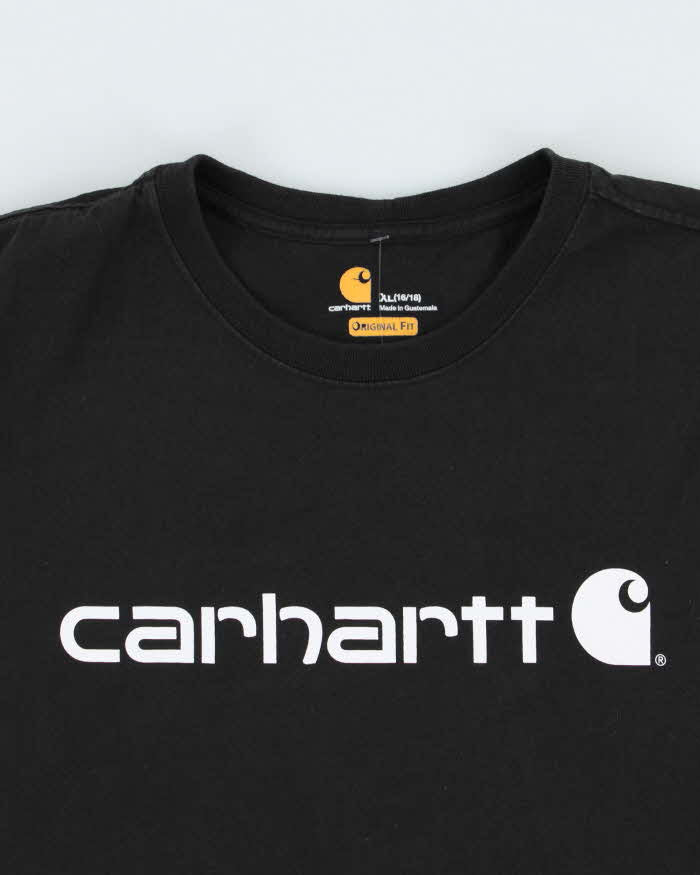 Vintage Carhartt Women's Heavyweight Logo Loose Original Fit Crewneck T-Shirt - XL