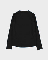 Vintage Lacoste Women's Classic Croc Long Sleeve V-Neck T-Shirt - S