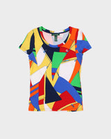 Vintage Y2K 00s Lauren Ralph Lauren Sailing Multicoloured Women's Crewneck T-Shirt - S
