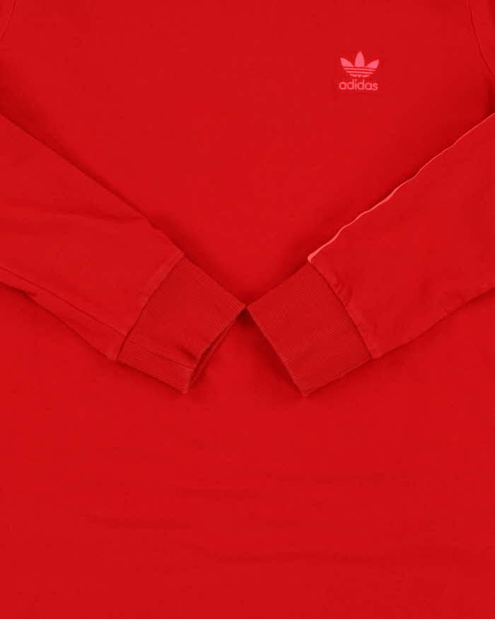 Vintage Adidas Originals Women's Heavyweight 3-Stripe Long Sleeve Crewneck T-Shirt - M