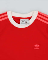 Vintage Adidas Originals Women's Heavyweight 3-Stripe Long Sleeve Crewneck T-Shirt - M