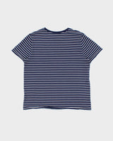 Vintage Polo Ralph Lauren Women's Striped Classic Pony Crewneck T-Shirt - L