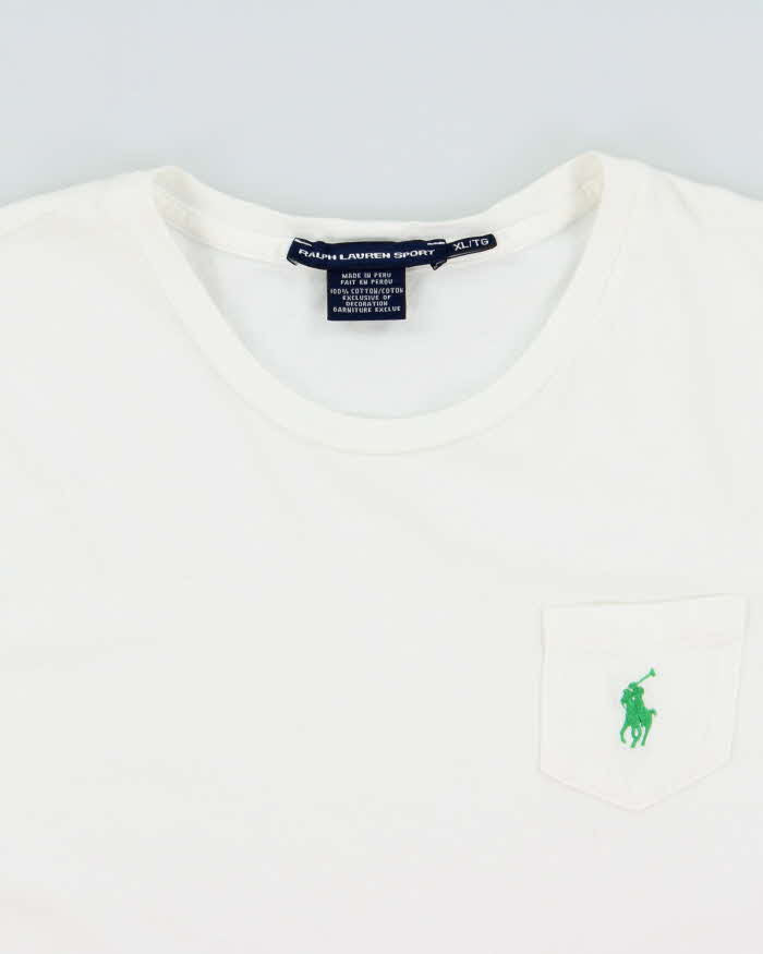 Vintage Y2K 00s Ralph Lauren Sport Women's Single Stitch Pocket T-Shirt - XL