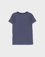 Vintage Polo Ralph Lauren Women's Classic Pony Striped Fitted Crewneck T-Shirt - M