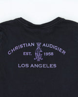Vintage Y2K 00s Christian Audigier Women's City Of Angels Made In USA Longline Crewneck T-Shirt - M