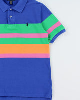 Vintage Polo Ralph Lauren Women's Striped Short Sleeve Polo Shirt - L