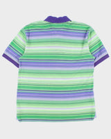 Vintage Y2K 00s Tommy Hilfiger Striped Short Sleeve Polo Shirt - L