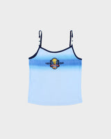 Vintage 2000 Y2K Warner Bros. Looney Tunes Tweety Surf Wear Women's Baby Blue Beaded Vest Top - L