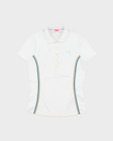 Vintage Y2K 00s Puma Women's Stripe Embroidered Short Sleeve Polo Shirt - S