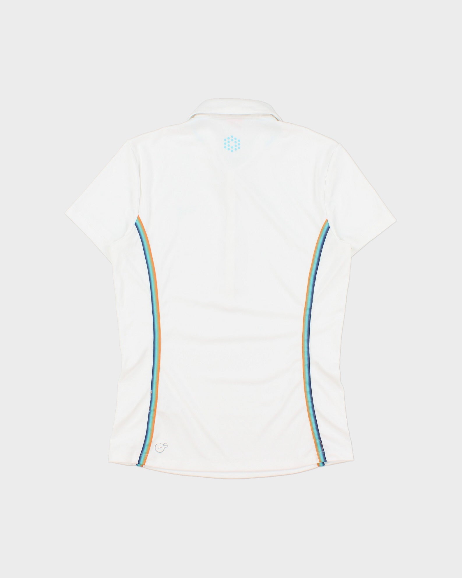 Vintage Y2K 00s Puma Women's Stripe Embroidered Short Sleeve Polo Shirt - S