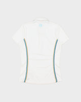 Vintage Y2K 00s Puma Women's Stripe Embroidered Short Sleeve Polo Shirt - S