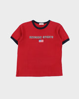 Vintage Y2K 00s Union Sports New York Women's Heavyweight Crewneck Ringer T-Shirt - M