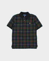 Vintage Polo Ralph Lauren Blackwatch Tartan Women's Short Sleeve Polo Shirt - M
