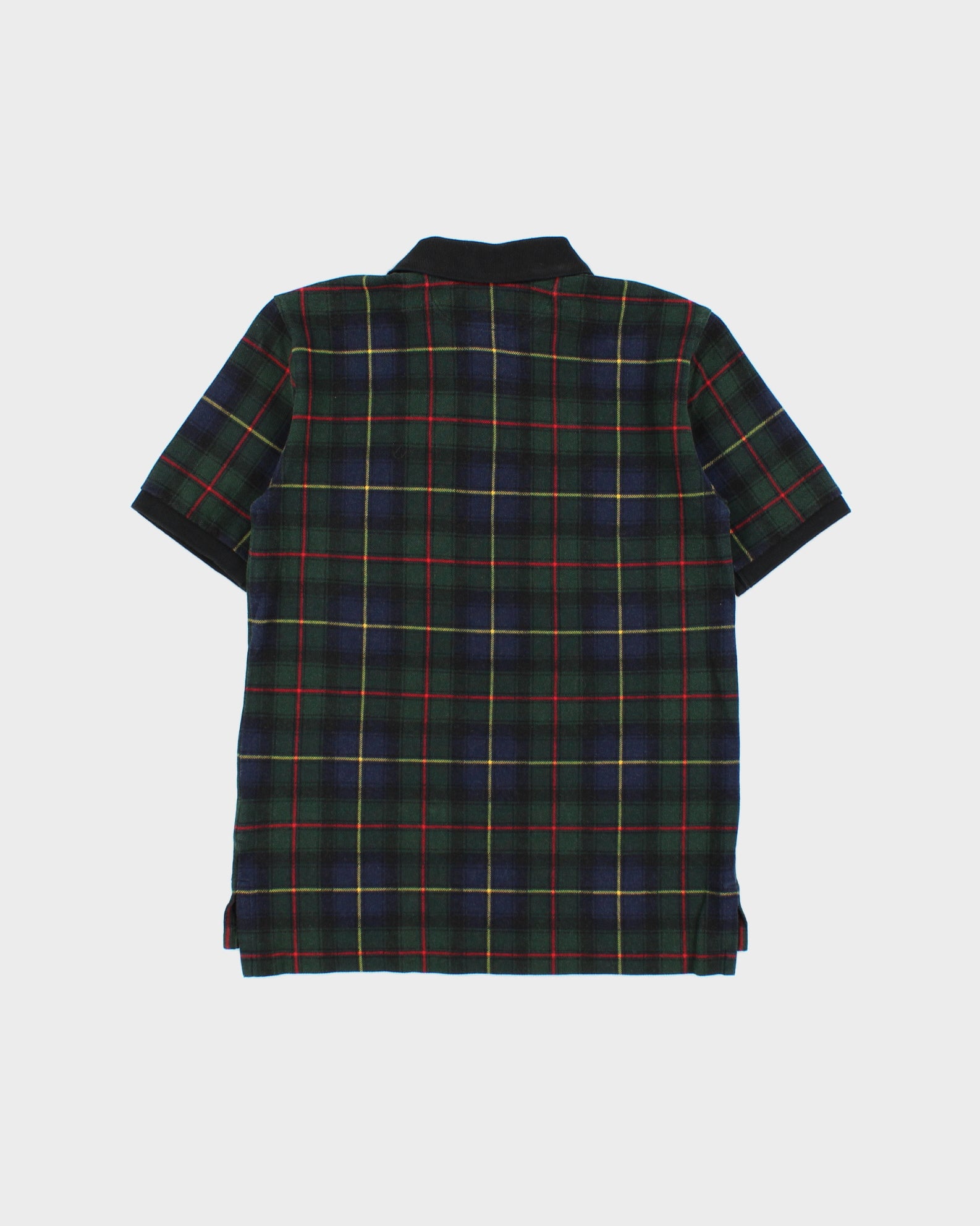 Vintage Polo Ralph Lauren Blackwatch Tartan Women's Short Sleeve Polo Shirt - M