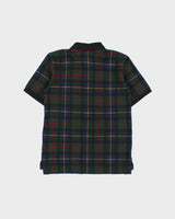 Vintage Polo Ralph Lauren Blackwatch Tartan Women's Short Sleeve Polo Shirt - M