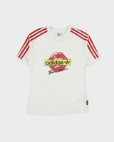Adidas Originals x Fiorucci Lips Heavyweight Women's Crewneck Ringer T-Shirt - XS