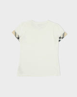 Vintage Y2K 00s Burberry Brit Women's Nova Check Cuff Crewneck T-Shirt - XS