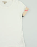 Vintage Y2K 00s Burberry Brit Women's Nova Check Cuff Crewneck T-Shirt - XS
