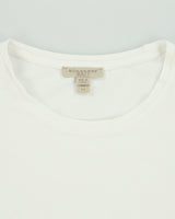 Vintage Y2K 00s Burberry Brit Women's Nova Check Cuff Crewneck T-Shirt - XS