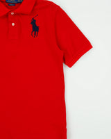 Vintage Polo Ralph Lauren Women's Big Pony Classic Fit Short Sleeve Polo Shirt - L