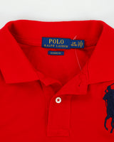 Vintage Polo Ralph Lauren Women's Big Pony Classic Fit Short Sleeve Polo Shirt - L