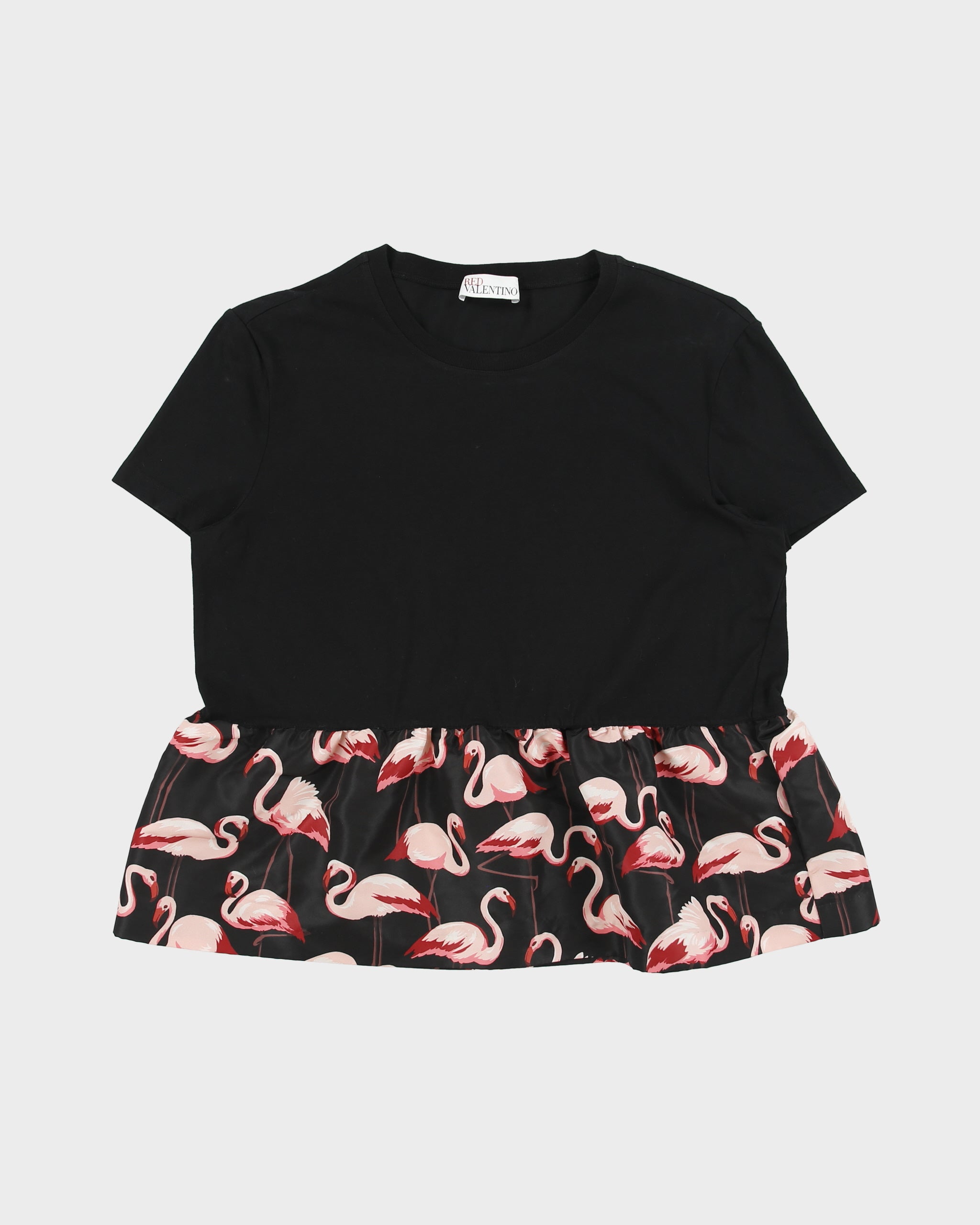 RED Valentino Women's Flamingo Frill Crewneck T-Shirt - M