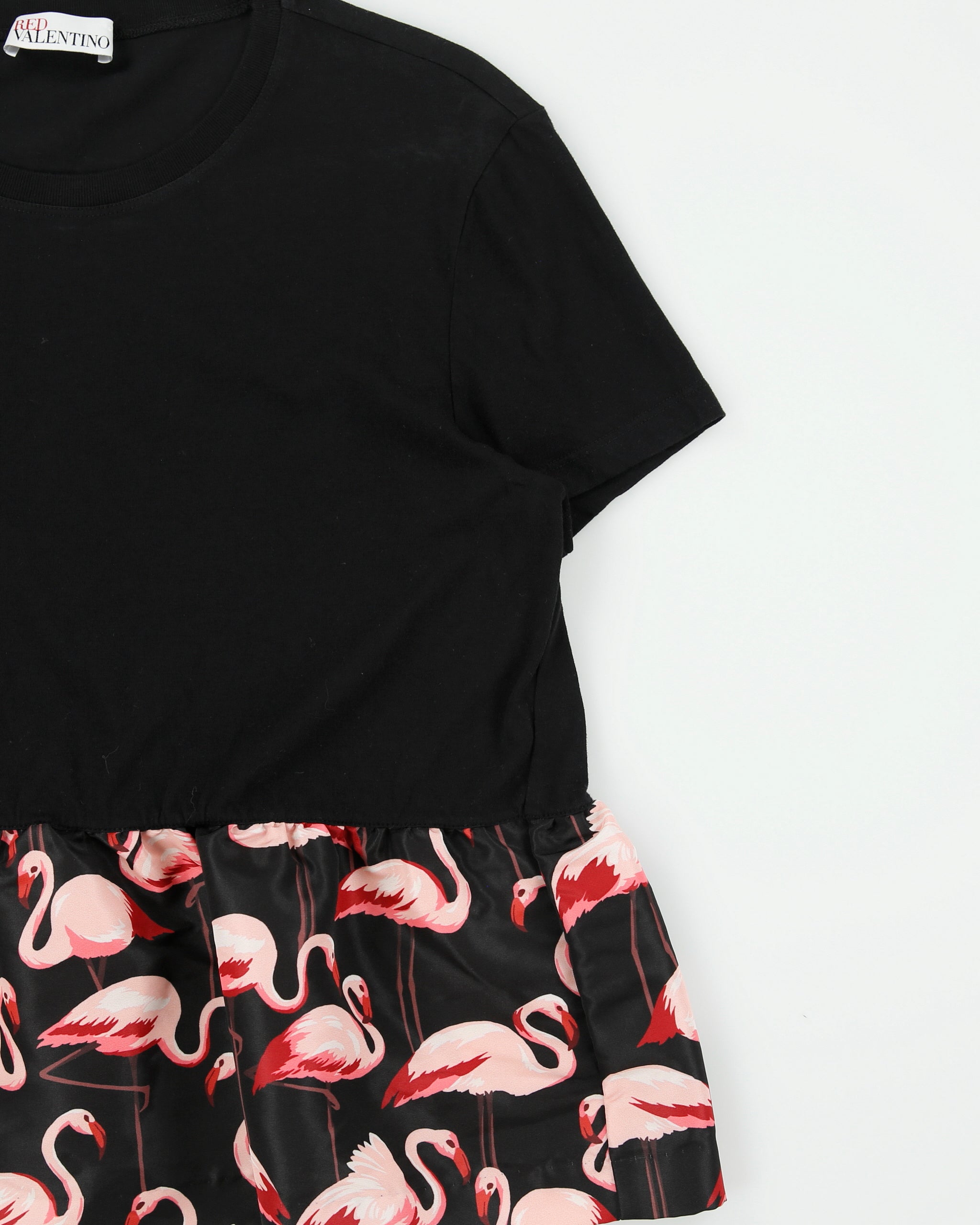 RED Valentino Women's Flamingo Frill Crewneck T-Shirt - M