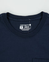 Vintage Carhartt Women's Navy Heavyweight Loose Fit Crewneck Pocket T-Shirt - M