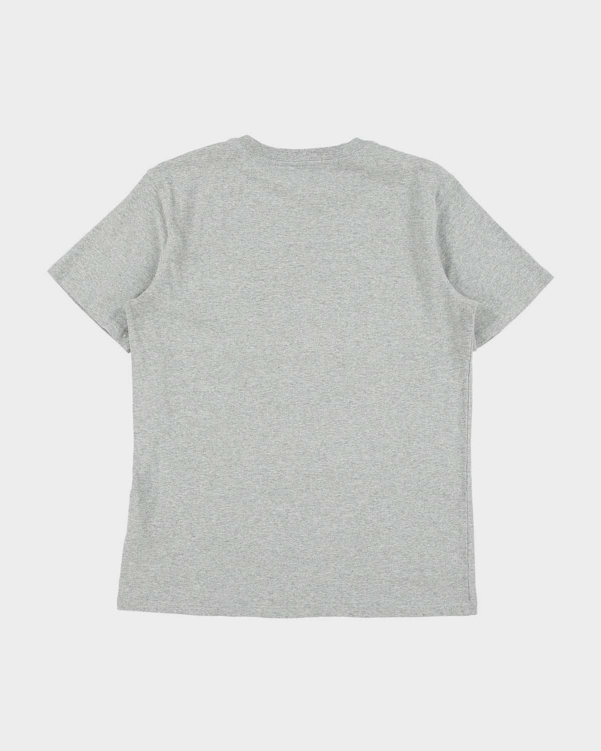 Vintage Carhartt Women's Grey Marl Heavyweight Loose Fit Crewneck Pocket T-Shirt - S