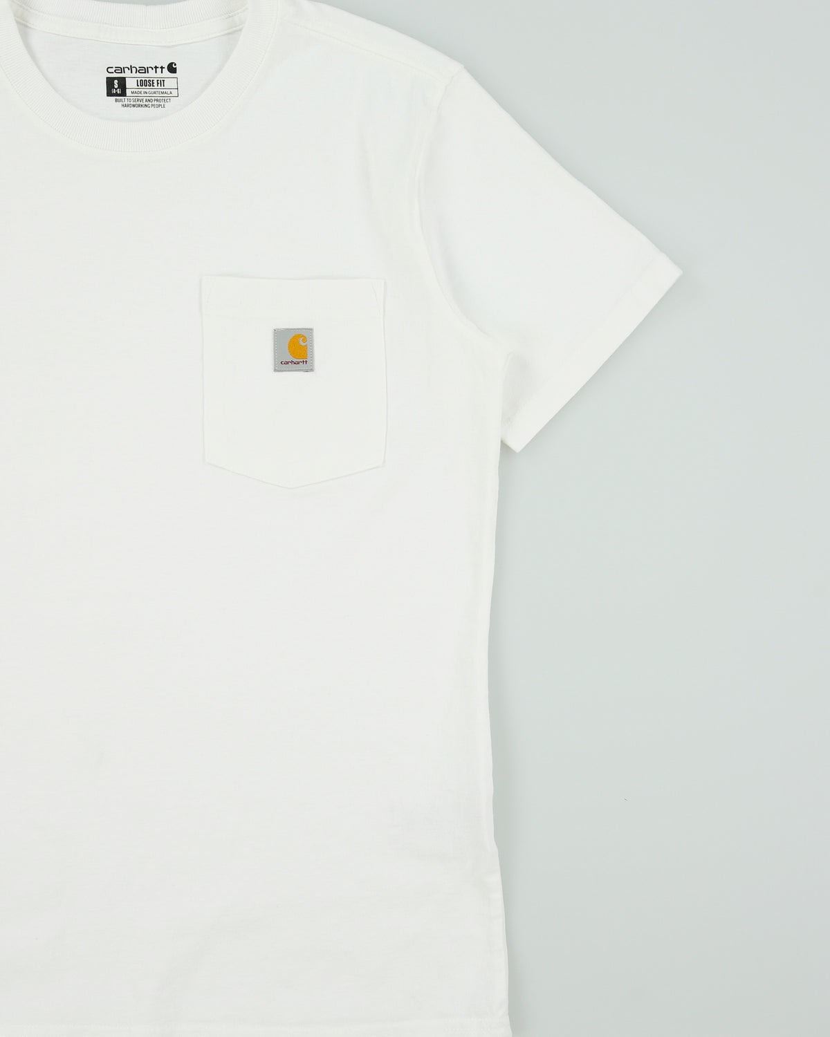 Vintage Carhartt Women's Heavyweight Loose Fit Crewneck Pocket T-Shirt - S