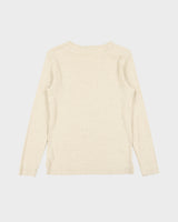 Vintage Lauren Ralph Lauren LRL Women's Zip Shoulder Long Sleeve Crewneck T-Shirt - L