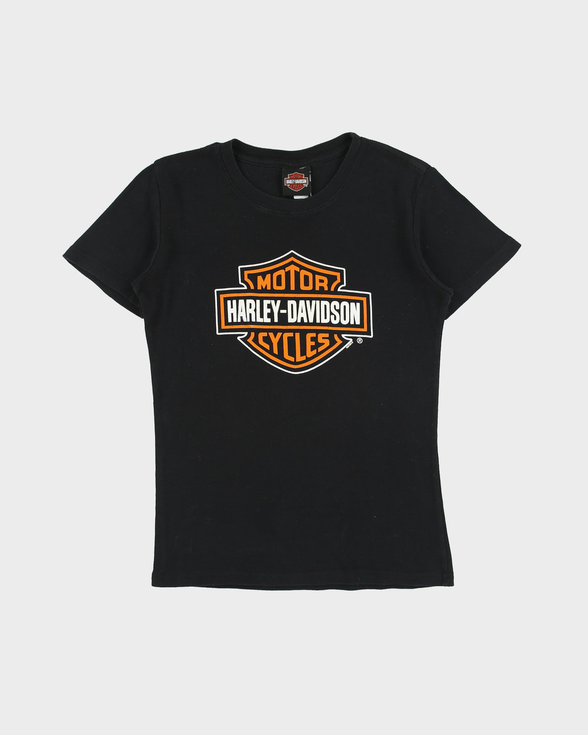 Vintage Harley Davidson Barnes Langley Women's Heavyweight Crewneck T-Shirt - S