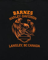 Vintage Harley Davidson Barnes Langley Women's Heavyweight Crewneck T-Shirt - S