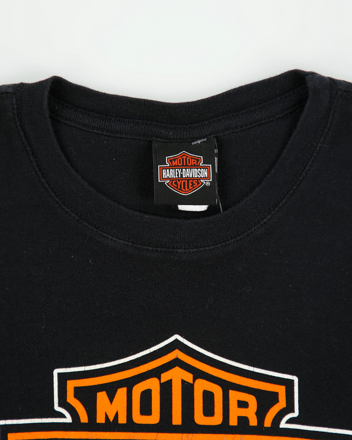 Vintage Harley Davidson Barnes Langley Women's Heavyweight Crewneck T-Shirt - S