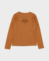 Vintage 2007 Y2K Harley Davidson Gasoline Alley Red Deer Alberta Women's Made In USA Long Sleeve Crewneck T-Shirt - M