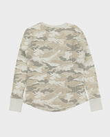 Vintage Carhartt Women's Arctic Woodland Camo Long Sleeve Henley T-Shirt - S