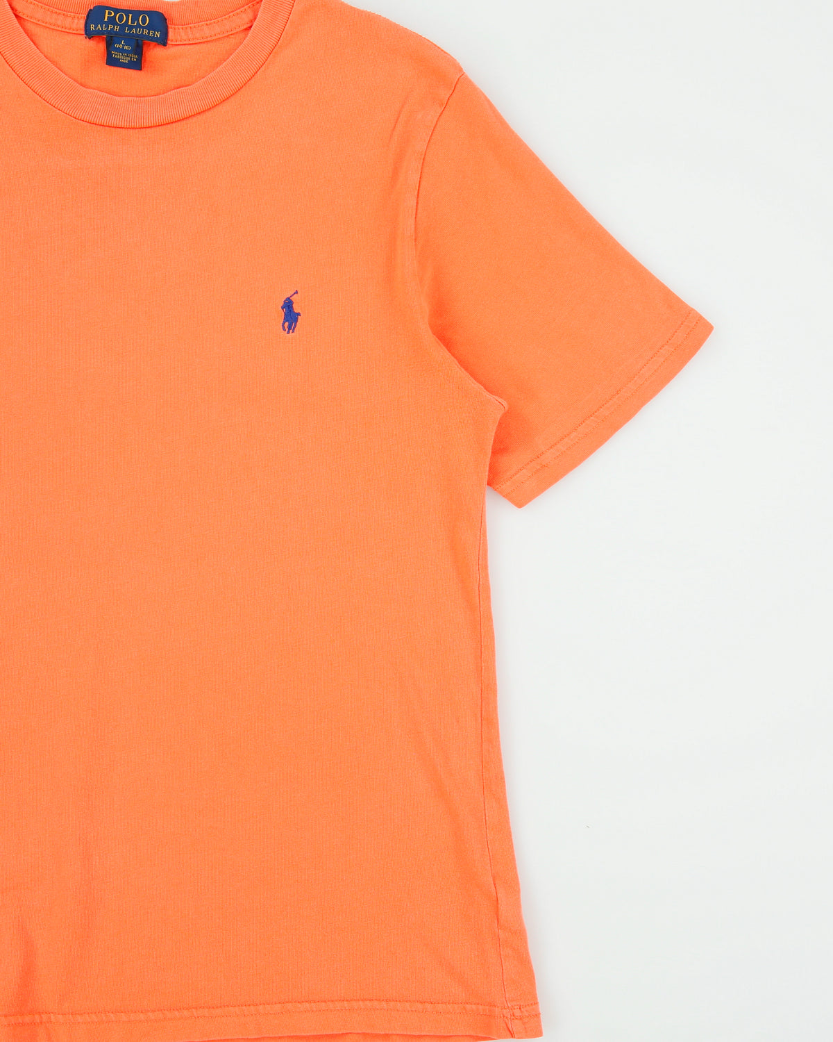 Polo Ralph Lauren Women's Coral Heavyweight Crewneck T-Shirt - L