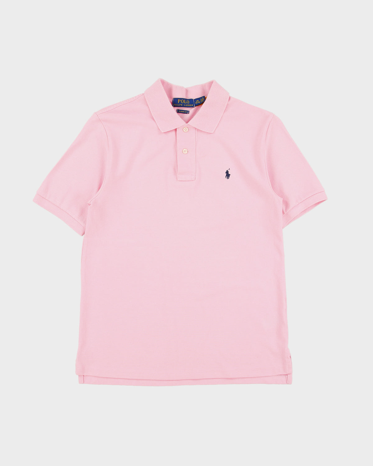 Polo Ralph Lauren Baby Pink Women's Classic Fit Short Sleeve Polo Shirt - L