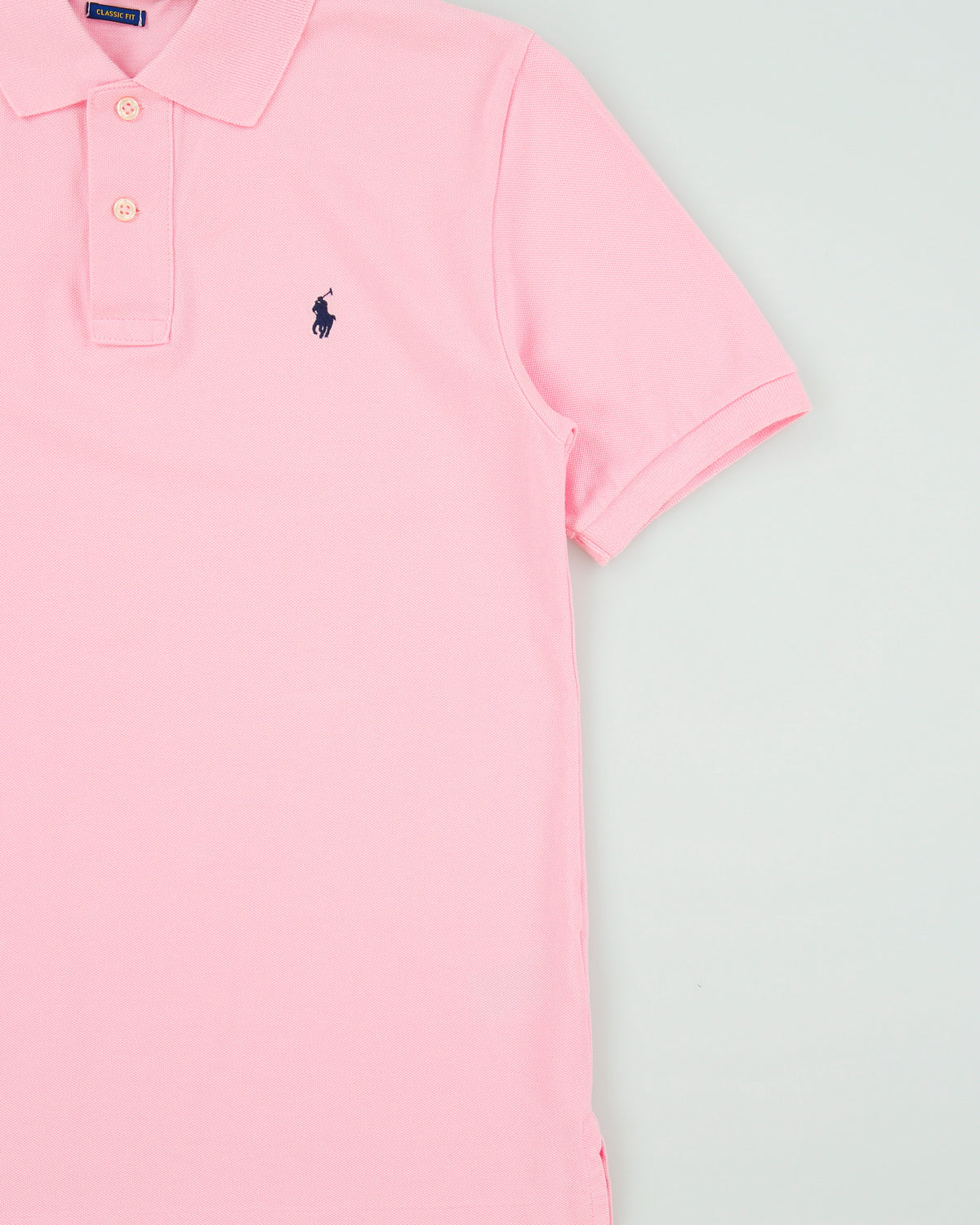 Polo Ralph Lauren Baby Pink Women's Classic Fit Short Sleeve Polo Shirt - L