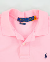 Polo Ralph Lauren Baby Pink Women's Classic Fit Short Sleeve Polo Shirt - L