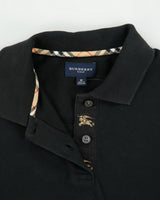 Vintage Y2K 00s Burberry Golf Women's Logo Placket Sleeveless Polo Shirt - M