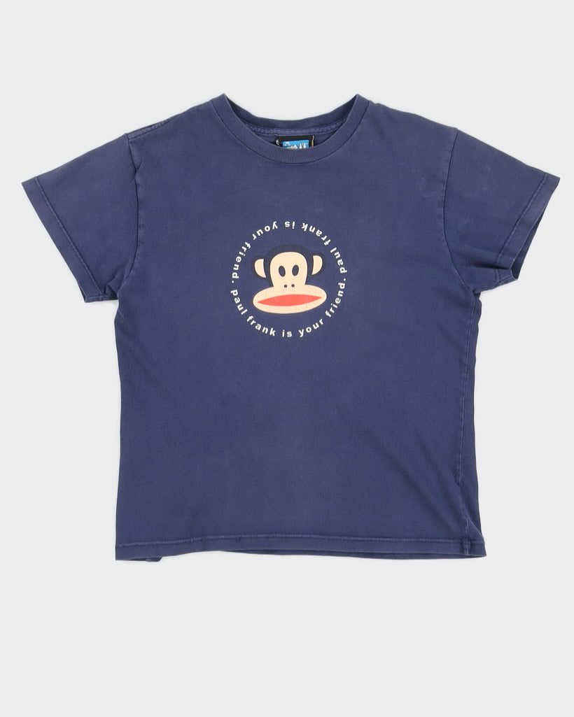Y2K 00s Paul Frank Navy Baby Tee - M/L